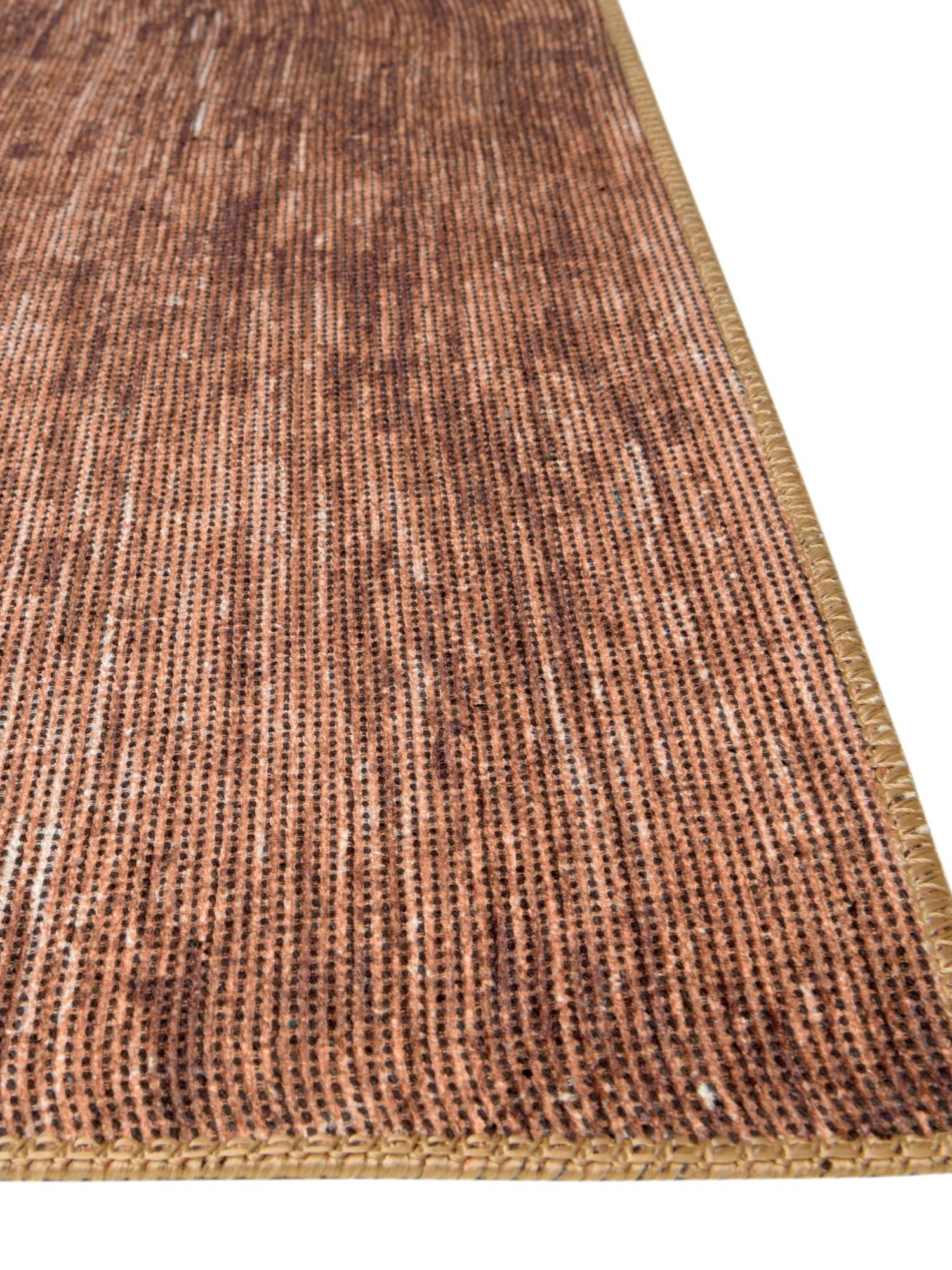 Brown 2' 6 x 12' Asha Runner Area Rug 100% Chenille Cotton Easy Clean Indoor Living Dining Bedroom Office Carpet for Sale at Rug Engine