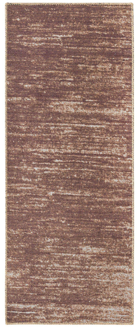 Brown 2' x 5' Asha Runner Area Rug 100% Chenille Cotton Easy Clean Indoor Living Dining Bedroom Office Carpet for Sale at Rug Engine