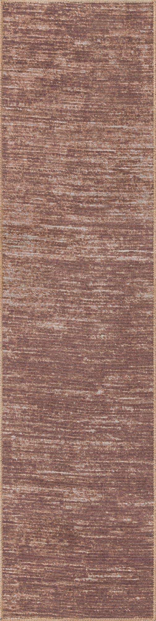 Brown 2' x 8' Asha Runner Area Rug 100% Chenille Cotton Easy Clean Indoor Living Dining Bedroom Office Carpet for Sale at Rug Engine