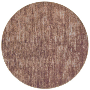 Brown 3' 6 x 3' 6 Asha Round Area Rug 100% Chenille Cotton Easy Clean Indoor Living Dining Bedroom Office Carpet for Sale at Rug Engine