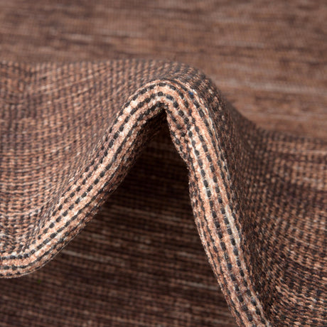 Brown 5' x 8' Asha Oval Area Rug 100% Chenille Cotton Easy Clean Indoor Living Dining Bedroom Office Carpet for Sale at Rug Engine