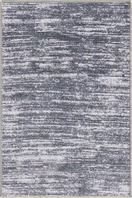 Gray 2' x 3' Asha Rectangle Area Rug 100% Chenille Cotton Easy Clean Indoor Living Dining Bedroom Office Carpet for Sale at Rug Engine