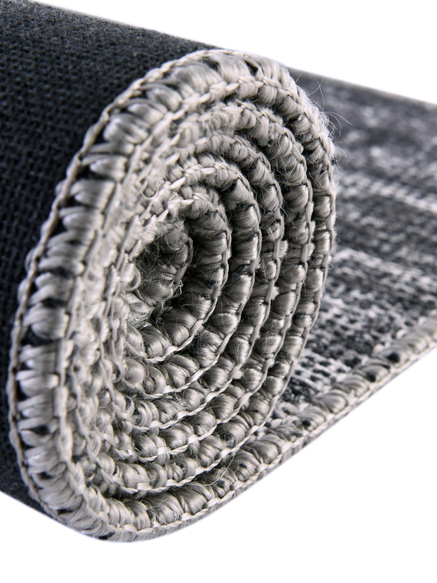 Gray 8' 4 x 12' Asha Rectangle Area Rug 100% Chenille Cotton Easy Clean Indoor Living Dining Bedroom Office Carpet for Sale at Rug Engine