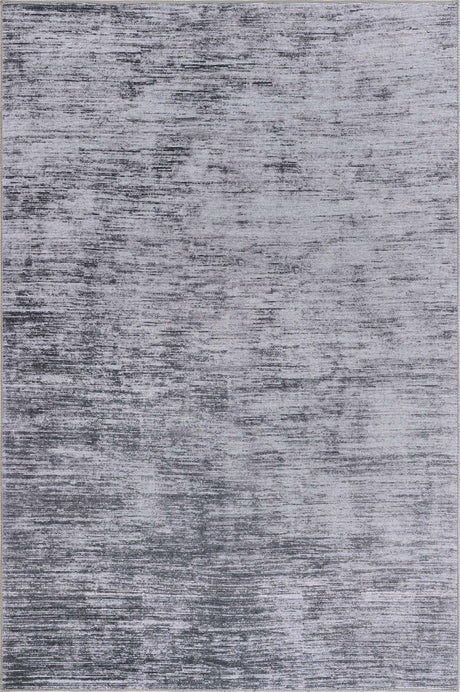 Gray 6' x 9' Asha Rectangle Area Rug 100% Chenille Cotton Easy Clean Indoor Living Dining Bedroom Office Carpet for Sale at Rug Engine