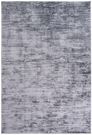 Gray 8' 4 x 12' Asha Rectangle Area Rug 100% Chenille Cotton Easy Clean Indoor Living Dining Bedroom Office Carpet for Sale at Rug Engine
