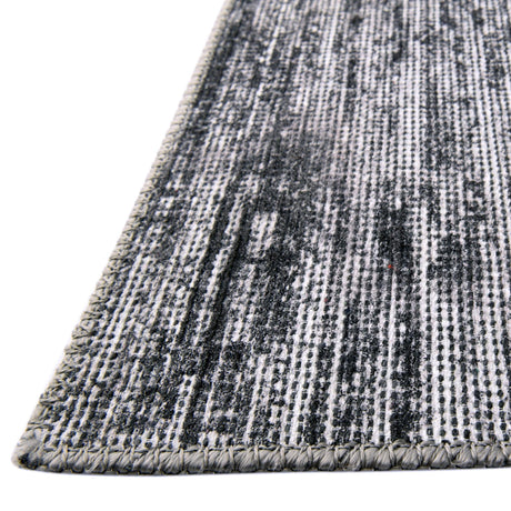 Gray 2' 6 x 12' Asha Runner Area Rug 100% Chenille Cotton Easy Clean Indoor Living Dining Bedroom Office Carpet for Sale at Rug Engine