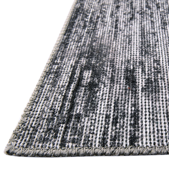 Gray 2' 6 x 16' Asha Runner Area Rug 100% Chenille Cotton Easy Clean Indoor Living Dining Bedroom Office Carpet for Sale at Rug Engine