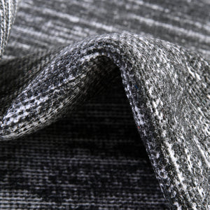 Gray 2' x 5' Asha Runner Area Rug 100% Chenille Cotton Easy Clean Indoor Living Dining Bedroom Office Carpet for Sale at Rug Engine