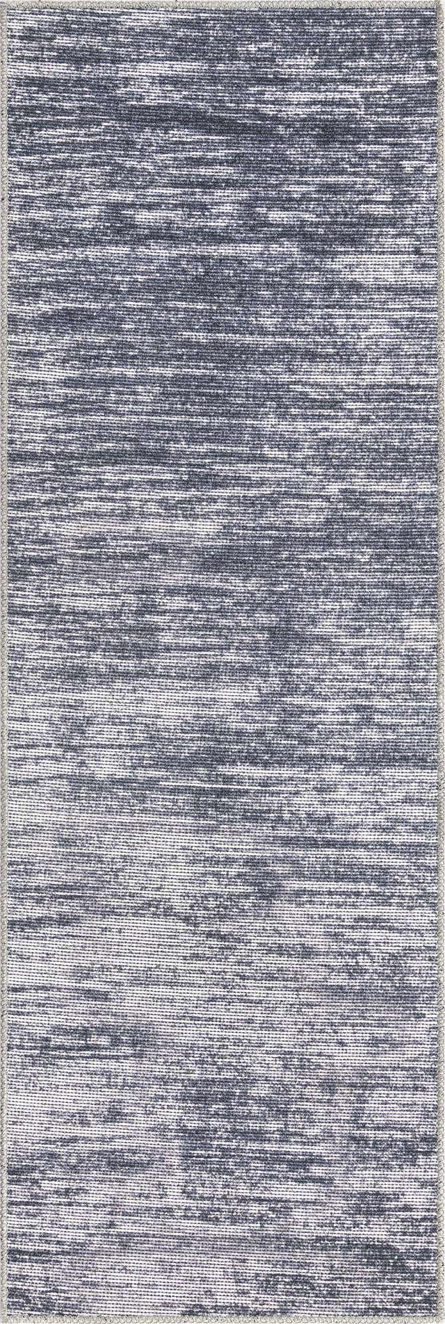 Gray 2' x 6' Asha Runner Area Rug 100% Chenille Cotton Easy Clean Indoor Living Dining Bedroom Office Carpet for Sale at Rug Engine