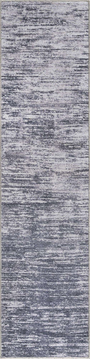 Gray 2' x 8' Asha Runner Area Rug 100% Chenille Cotton Easy Clean Indoor Living Dining Bedroom Office Carpet for Sale at Rug Engine