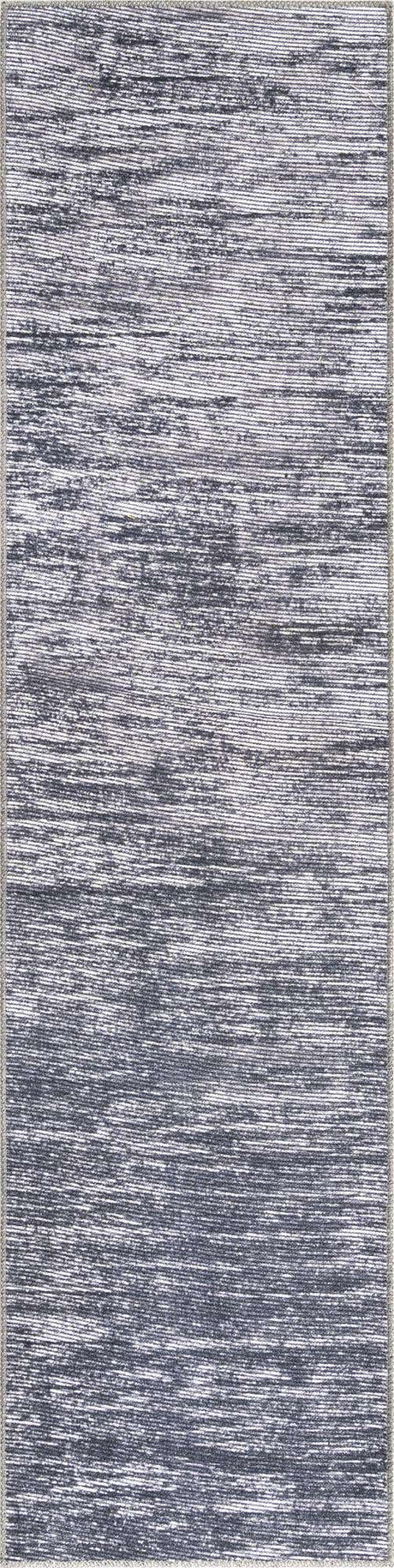 Gray 2' x 8' Asha Runner Area Rug 100% Chenille Cotton Easy Clean Indoor Living Dining Bedroom Office Carpet for Sale at Rug Engine