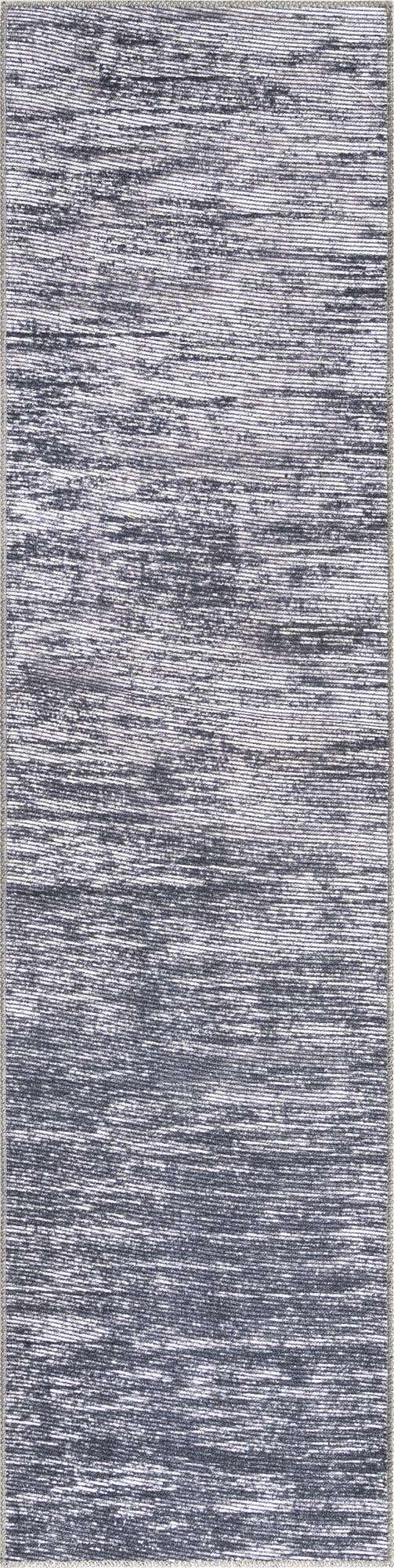 Gray 2' x 8' Asha Runner Area Rug 100% Chenille Cotton Easy Clean Indoor Living Dining Bedroom Office Carpet for Sale at Rug Engine