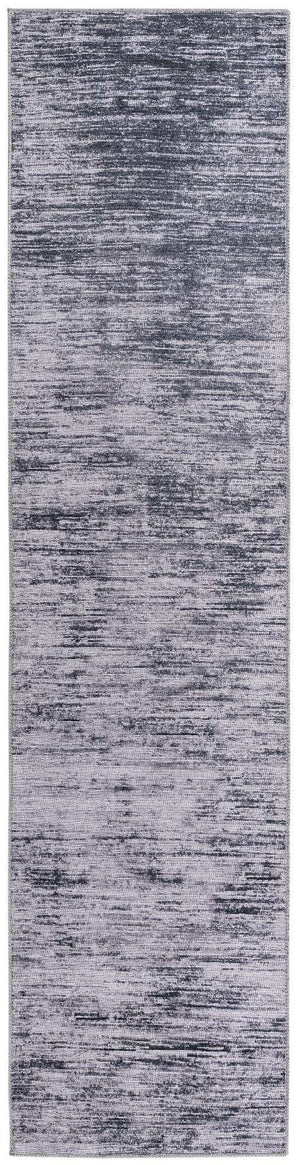 Gray 2' 6 x 10' Asha Runner Area Rug 100% Chenille Cotton Easy Clean Indoor Living Dining Bedroom Office Carpet for Sale at Rug Engine