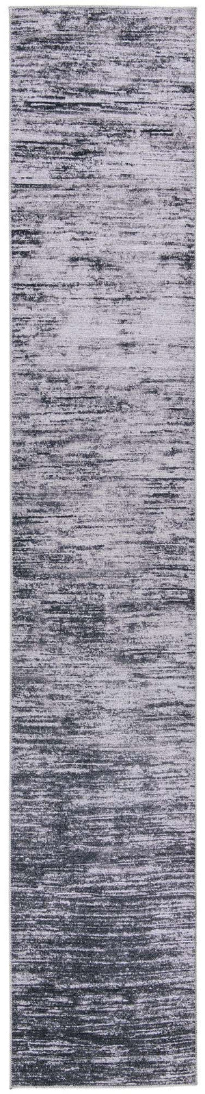 Gray 2' 6 x 14' Asha Runner Area Rug 100% Chenille Cotton Easy Clean Indoor Living Dining Bedroom Office Carpet for Sale at Rug Engine