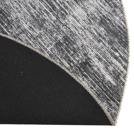 Gray 3' 6 x 5' 6 Asha Oval Area Rug 100% Chenille Cotton Easy Clean Indoor Living Dining Bedroom Office Carpet for Sale at Rug Engine
