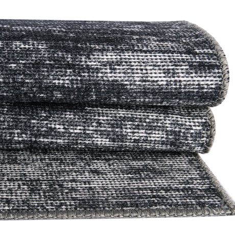 Gray 2' x 3' Asha Oval Area Rug 100% Chenille Cotton Easy Clean Indoor Living Dining Bedroom Office Carpet for Sale at Rug Engine