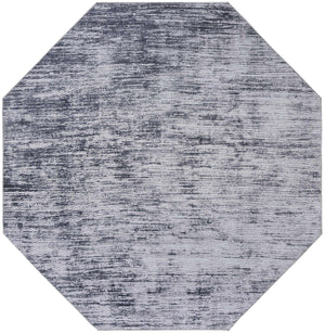 Gray 7' 7 x 7' 7 Asha Octagon Area Rug 100% Chenille Cotton Easy Clean Indoor Living Dining Bedroom Office Carpet for Sale at Rug Engine