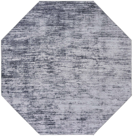 Gray 7' 7 x 7' 7 Asha Octagon Area Rug 100% Chenille Cotton Easy Clean Indoor Living Dining Bedroom Office Carpet for Sale at Rug Engine