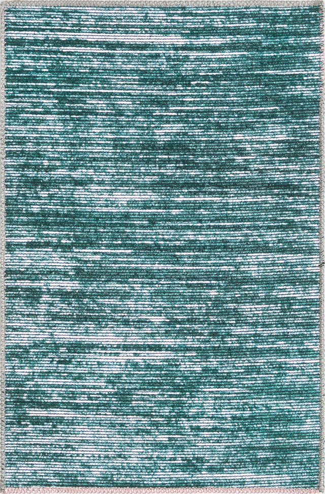 Teal 2' x 3' Asha Rectangle Area Rug 100% Chenille Cotton Easy Clean Indoor Living Dining Bedroom Office Carpet for Sale at Rug Engine