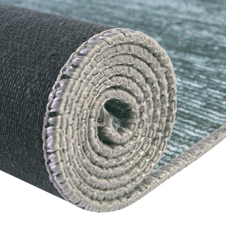 Teal 7' 6 x 10' 6 Asha Rectangle Area Rug 100% Chenille Cotton Easy Clean Indoor Living Dining Bedroom Office Carpet for Sale at Rug Engine
