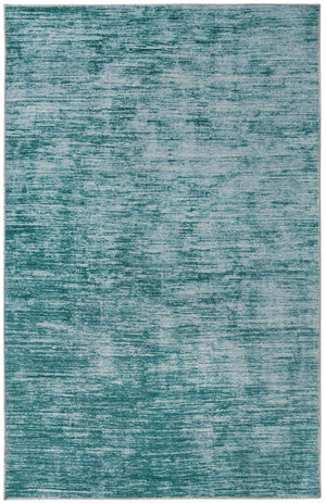 Teal 5' x 8' Asha Rectangle Area Rug 100% Chenille Cotton Easy Clean Indoor Living Dining Bedroom Office Carpet for Sale at Rug Engine
