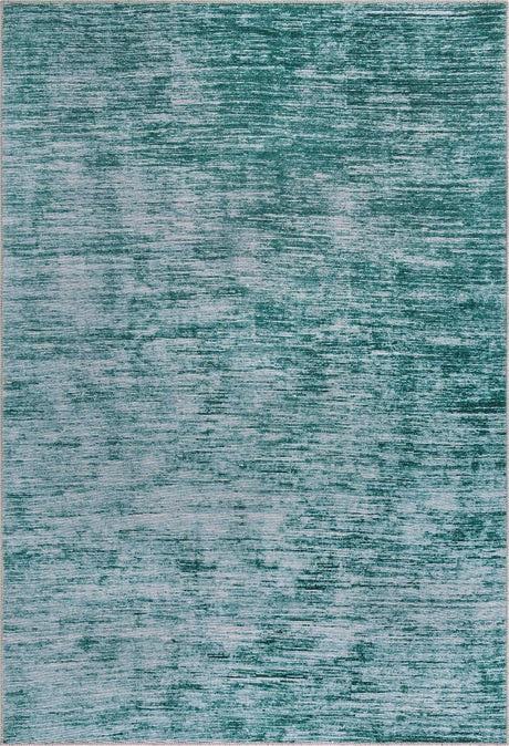 Teal 6' x 9' Asha Rectangle Area Rug 100% Chenille Cotton Easy Clean Indoor Living Dining Bedroom Office Carpet for Sale at Rug Engine