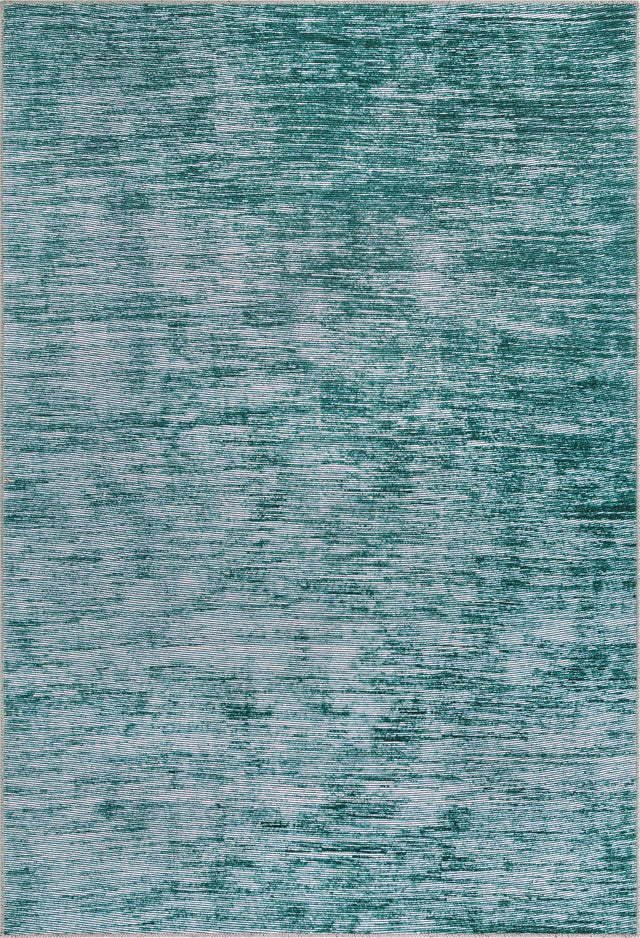 Teal 6' x 9' Asha Rectangle Area Rug 100% Chenille Cotton Easy Clean Indoor Living Dining Bedroom Office Carpet for Sale at Rug Engine