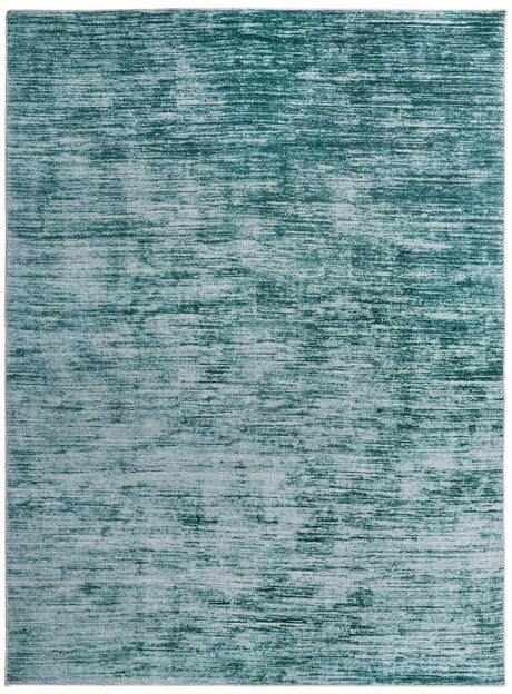 Teal 7' 6 x 10' 6 Asha Rectangle Area Rug 100% Chenille Cotton Easy Clean Indoor Living Dining Bedroom Office Carpet for Sale at Rug Engine