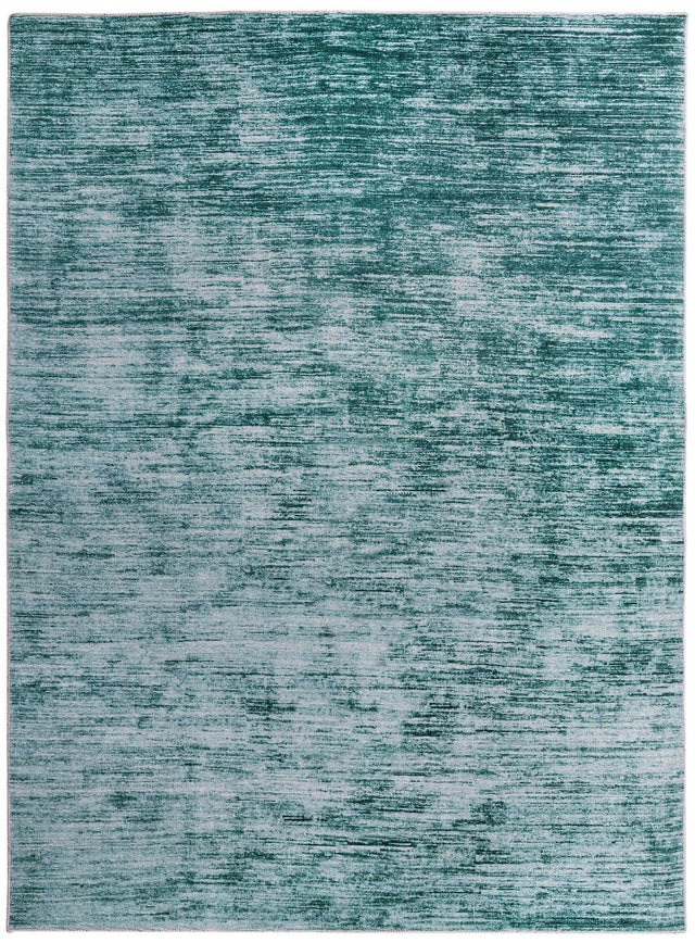 Teal 7' 6 x 10' 6 Asha Rectangle Area Rug 100% Chenille Cotton Easy Clean Indoor Living Dining Bedroom Office Carpet for Sale at Rug Engine