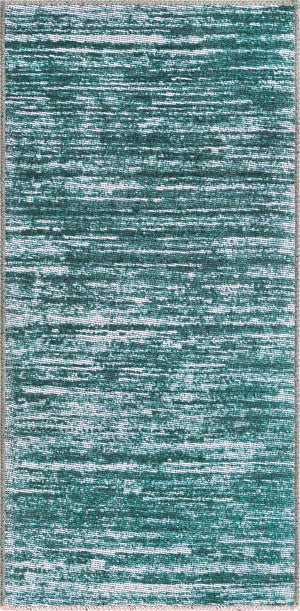 Teal 2' x 4' Asha Runner Area Rug 100% Chenille Cotton Easy Clean Indoor Living Dining Bedroom Office Carpet for Sale at Rug Engine