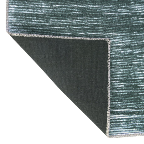 Teal 2' 6 x 10' Asha Runner Area Rug 100% Chenille Cotton Easy Clean Indoor Living Dining Bedroom Office Carpet for Sale at Rug Engine