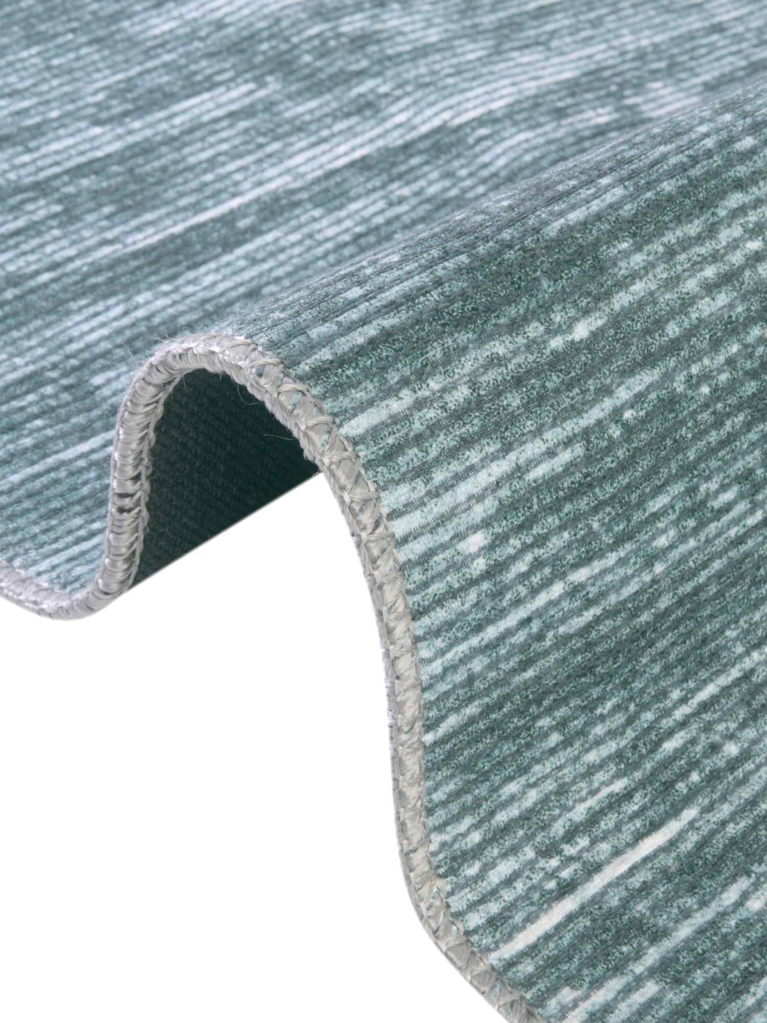 Teal 5' x 5' Asha Round Area Rug 100% Chenille Cotton Easy Clean Indoor Living Dining Bedroom Office Carpet for Sale at Rug Engine