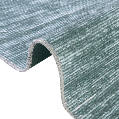 Teal 5' x 5' Asha Round Area Rug 100% Chenille Cotton Easy Clean Indoor Living Dining Bedroom Office Carpet for Sale at Rug Engine