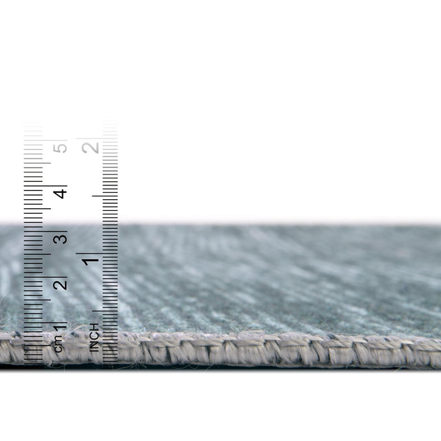 Teal 2' x 3' Asha Oval Area Rug 100% Chenille Cotton Easy Clean Indoor Living Dining Bedroom Office Carpet for Sale at Rug Engine