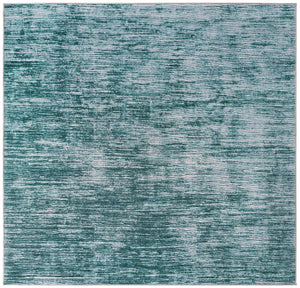 Teal 7' 7 x 7' 7 Asha Square Area Rug 100% Chenille Cotton Easy Clean Indoor Living Dining Bedroom Office Carpet for Sale at Rug Engine
