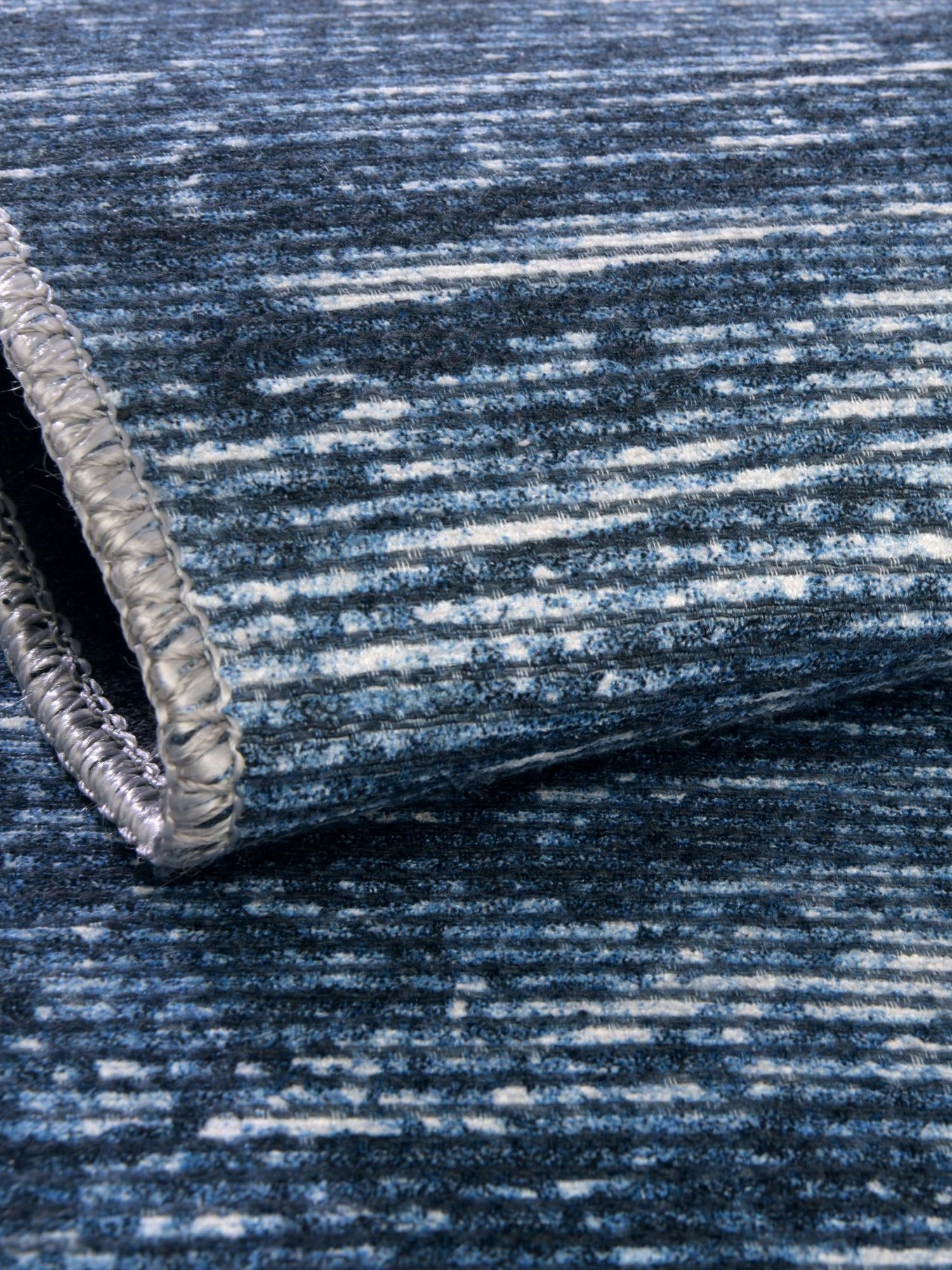 Blue 5' x 8' Asha Rectangle Area Rug 100% Chenille Cotton Easy Clean Indoor Living Dining Bedroom Office Carpet for Sale at Rug Engine