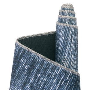 Blue 2' x 3' Asha Rectangle Area Rug 100% Chenille Cotton Easy Clean Indoor Living Dining Bedroom Office Carpet for Sale at Rug Engine