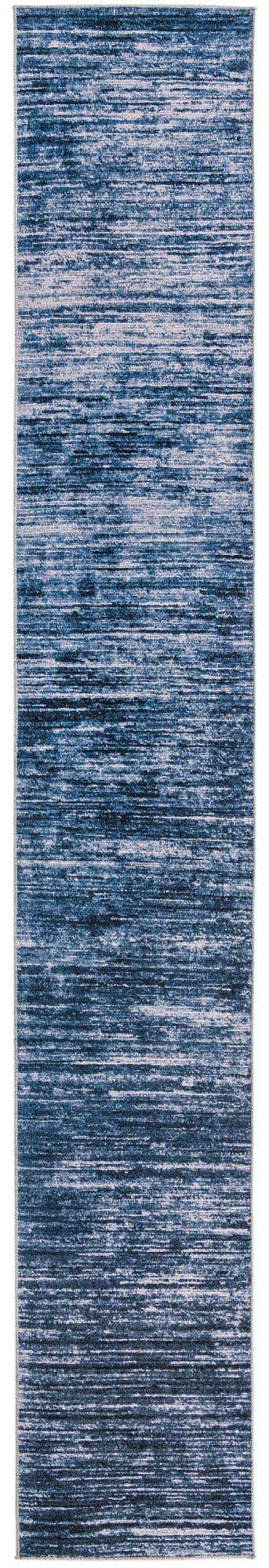 Blue 2' 6 x 16' Asha Runner Area Rug 100% Chenille Cotton Easy Clean Indoor Living Dining Bedroom Office Carpet for Sale at Rug Engine