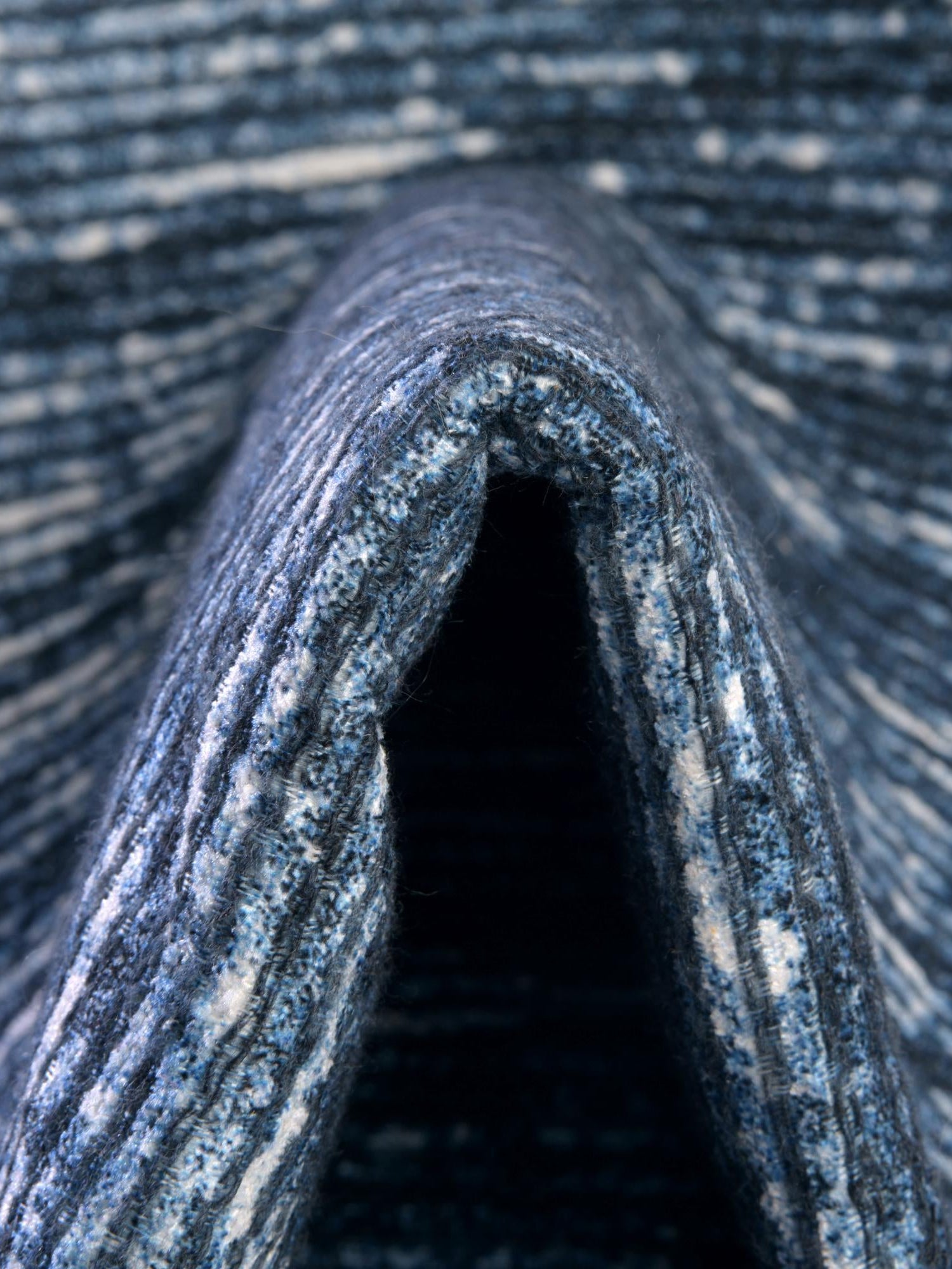 Blue 3' 6 x 3' 6 Asha Round Area Rug 100% Chenille Cotton Easy Clean Indoor Living Dining Bedroom Office Carpet for Sale at Rug Engine