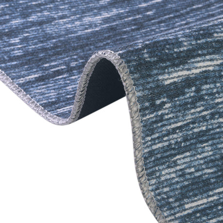 Blue 7' 7 x 7' 7 Asha Round Area Rug 100% Chenille Cotton Easy Clean Indoor Living Dining Bedroom Office Carpet for Sale at Rug Engine