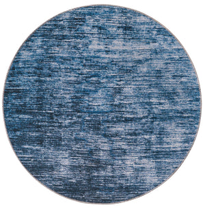 Blue 3' 6 x 3' 6 Asha Round Area Rug 100% Chenille Cotton Easy Clean Indoor Living Dining Bedroom Office Carpet for Sale at Rug Engine
