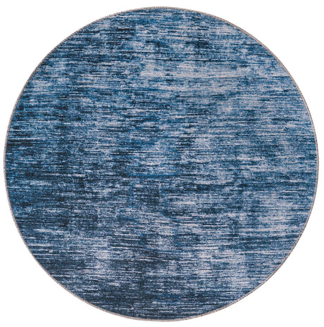 Blue 3' 6 x 3' 6 Asha Round Area Rug 100% Chenille Cotton Easy Clean Indoor Living Dining Bedroom Office Carpet for Sale at Rug Engine
