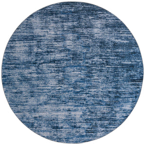 Blue 7' 7 x 7' 7 Asha Round Area Rug 100% Chenille Cotton Easy Clean Indoor Living Dining Bedroom Office Carpet for Sale at Rug Engine