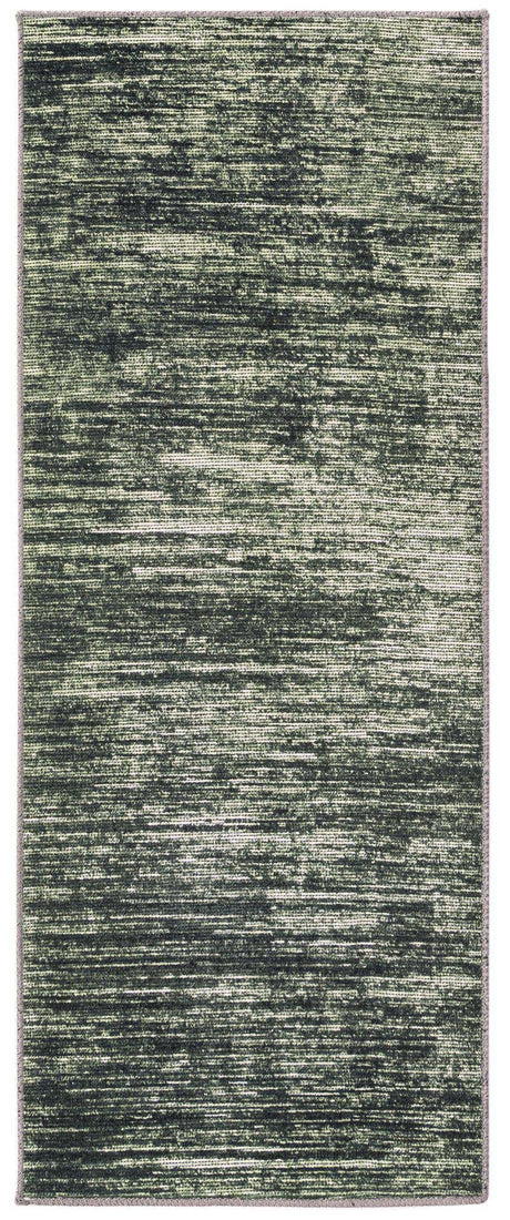Green 2' x 5' Asha Runner Area Rug 100% Chenille Cotton Easy Clean Indoor Living Dining Bedroom Office Carpet for Sale at Rug Engine