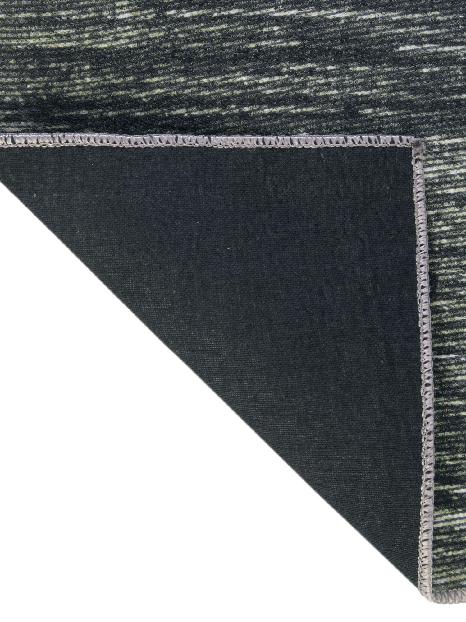 Green 2' x 8' Asha Runner Area Rug 100% Chenille Cotton Easy Clean Indoor Living Dining Bedroom Office Carpet for Sale at Rug Engine