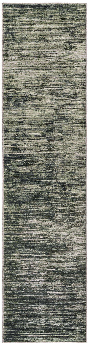 Green 2' 6 x 10' Asha Runner Area Rug 100% Chenille Cotton Easy Clean Indoor Living Dining Bedroom Office Carpet for Sale at Rug Engine