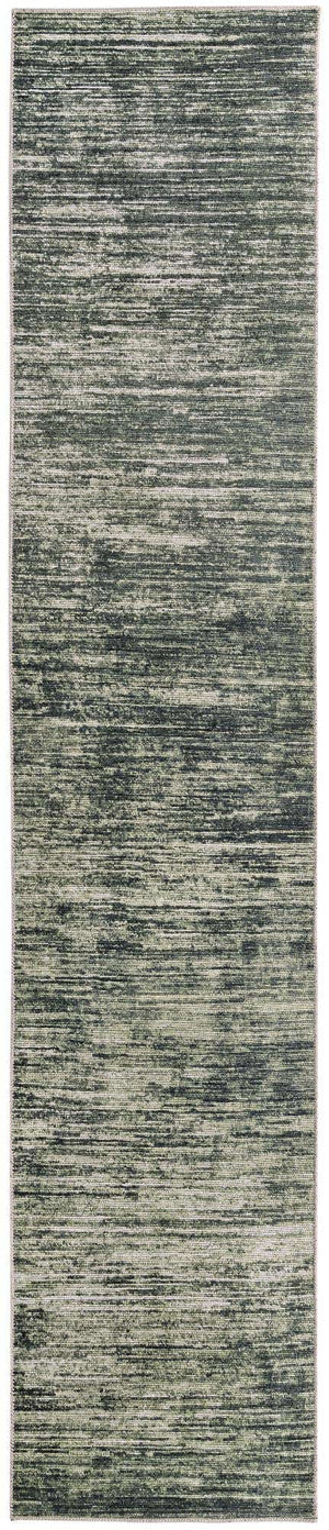 Green 2' 6 x 12' Asha Runner Area Rug 100% Chenille Cotton Easy Clean Indoor Living Dining Bedroom Office Carpet for Sale at Rug Engine