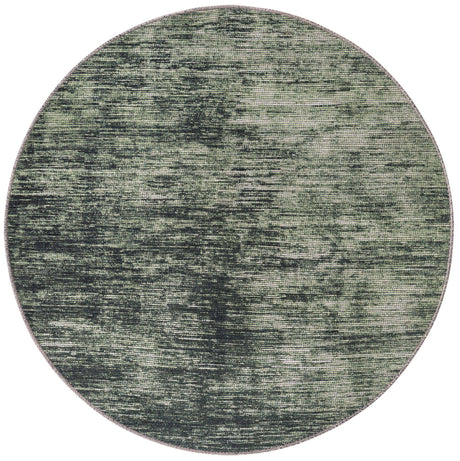 Green 3' 6 x 3' 6 Asha Round Area Rug 100% Chenille Cotton Easy Clean Indoor Living Dining Bedroom Office Carpet for Sale at Rug Engine