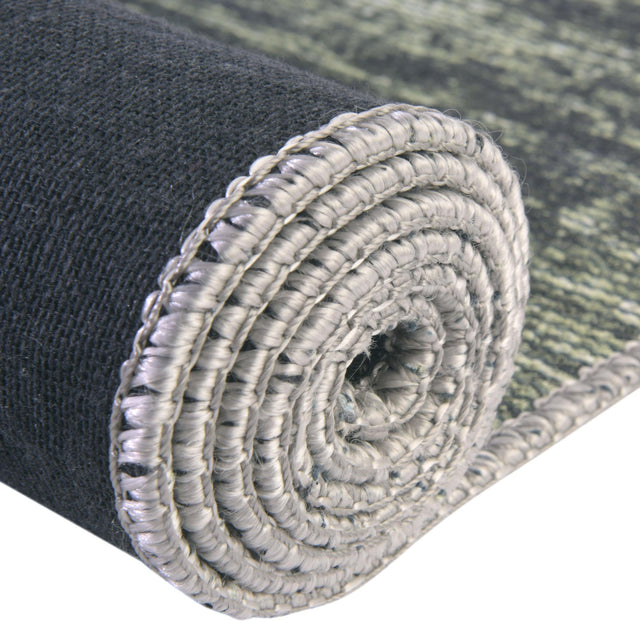 Green 5' x 5' Asha Round Area Rug 100% Chenille Cotton Easy Clean Indoor Living Dining Bedroom Office Carpet for Sale at Rug Engine