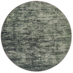 Green 5' x 5' Asha Round Area Rug 100% Chenille Cotton Easy Clean Indoor Living Dining Bedroom Office Carpet for Sale at Rug Engine